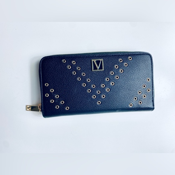 VS black large bi-fold full zip gold grommet wallet size large - Picture 13 of 13